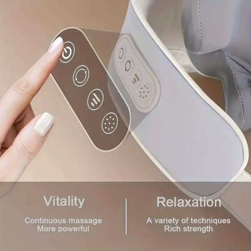 Electric Neck Massager, Portable Smart Cervical Massage-Grey