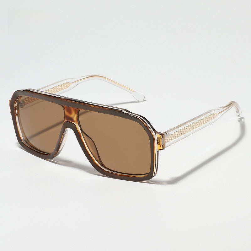 Pilot-Style TR Acetate Sunglasses with UV400 Protection