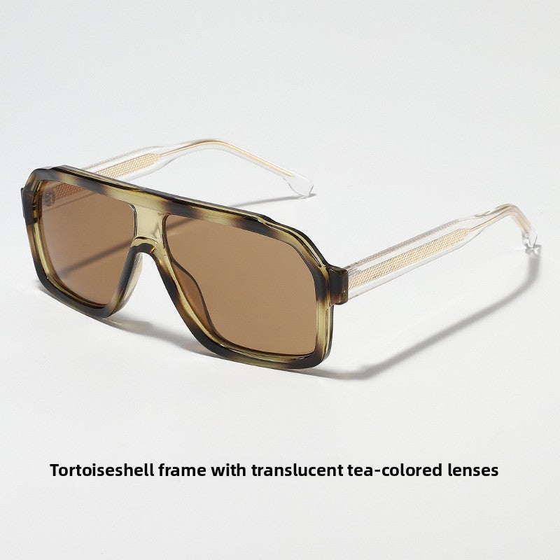 Pilot-Style TR Acetate Sunglasses with UV400 Protection
