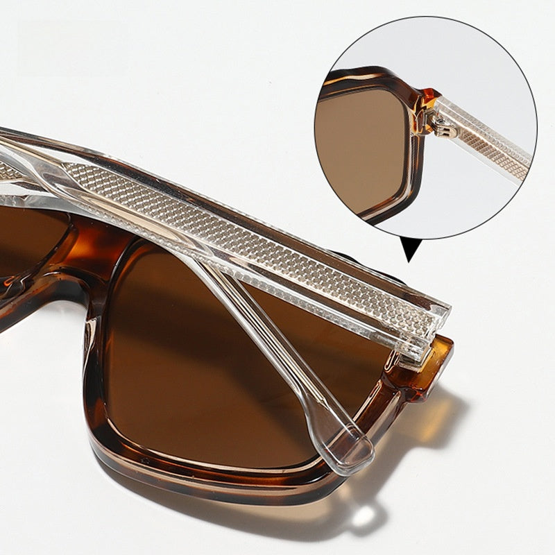 Pilot-Style TR Acetate Sunglasses with UV400 Protection