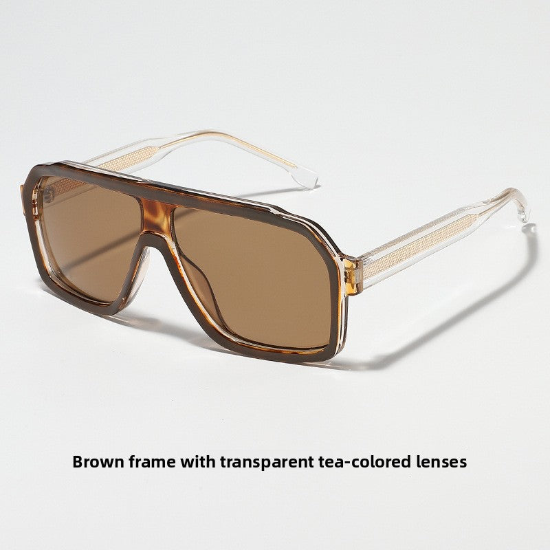 Pilot-Style TR Acetate Sunglasses with UV400 Protection